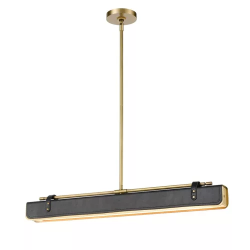ELSTEAD QNVALISELP80VBSTL VALISE Modern Led Függesztett Lámpa Fekete, Sárgaréz LED IP20