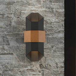   Quoizel Chasm QZ-CHASM-M-BKW Kültéri Fali Lámpa 2x9.5W /LED IP44