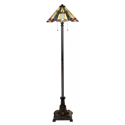 Quoizel INGLENOOK QZ-INGLENOOK-FL Tiffany Állólámpa 2x60W/E27