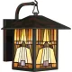 ELSTEAD QZ-INGLENOOK2-M INGLENOOK Klasszikus Kültéri Fali Lámpa Barna E27 IP44