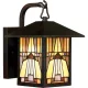 ELSTEAD QZ-INGLENOOK2-S INGLENOOK Klasszikus Kültéri Fali Lámpa Barna E27 IP44