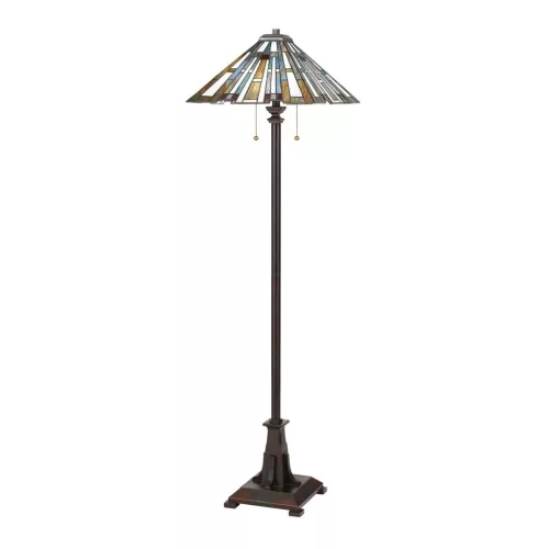 Quoizel Maybeck QZ-MAYBECK-FL Tiffany Állólámpa 2x60W/E27