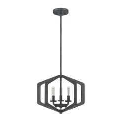   ELSTEAD QZ-VANGUARD-3P-OK VANGUARD Klasszikus Függesztett Lámpa Fekete E14 IP20
