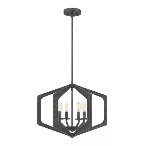 ELSTEAD QZ-VANGUARD-4P-OK VANGUARD Klasszikus Függesztett Lámpa Fekete E14 IP20