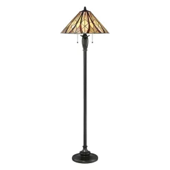   Elstead Lighting VICTORY & HOLMES QZ-VICTORY-FL Tiffany Állólámpa 2x60W/E27