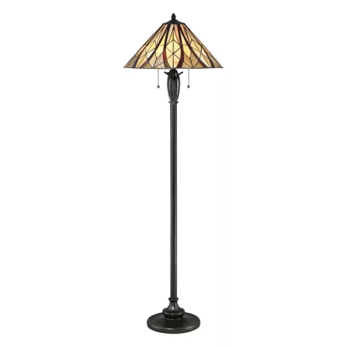 Elstead Lighting VICTORY & HOLMES QZ-VICTORY-FL Tiffany Állólámpa 2x60W/E27