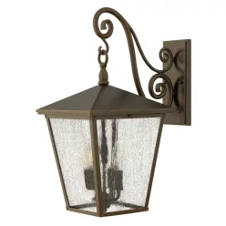 kültéri fali lámpa regency bronz színű vázzal és testtel kerti használatra elstead-hk-trellis2-l - moretti.hu