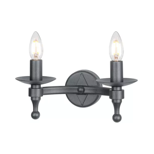 Elstead Lighting WARWICK WR2-GRAPHITE Fali lámpa 2x60W/E14