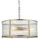 ENDON 106282 RIDGETON Glamour Függesztett Lámpa Antik Sárgaréz, Átlátszó E14 IP20