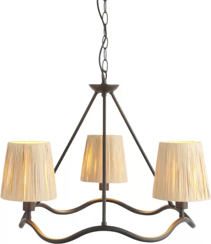 ENDON 114212 WRIGGLE Modern Csillár Fekete E14 IP20