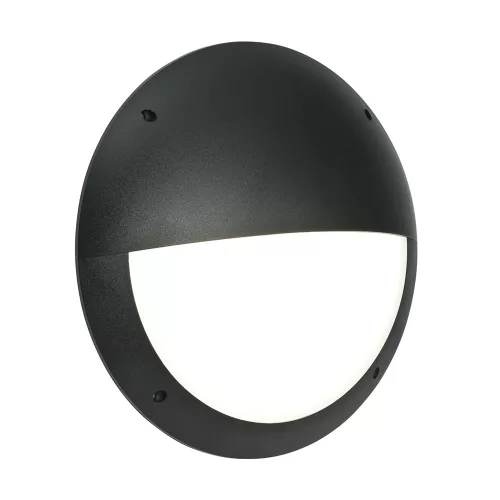 ENDON 55690 SERAN Modern Kültéri Fali Lámpa Matt Fekete, Opál LED IP44
