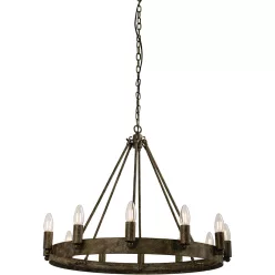   ENDON 61026 CHEVALIER Rusztikus Csillár Antik ezüst E14 IP20