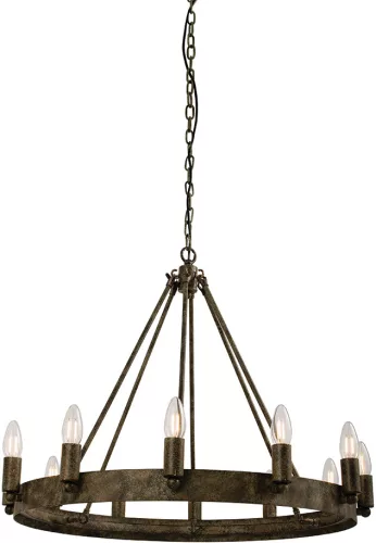 ENDON 61026 CHEVALIER Rusztikus Csillár Antik ezüst E14 IP20