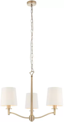 ENDON 73411 ORTONA Modern Csillár Antik Fehér, Antik Sárgaréz E14 IP20