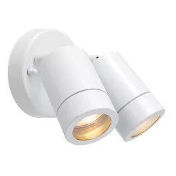   ENDON 75444 PALIN Modern Kültéri Fali Lámpa Fehér, Átlátszó GU10 IP44