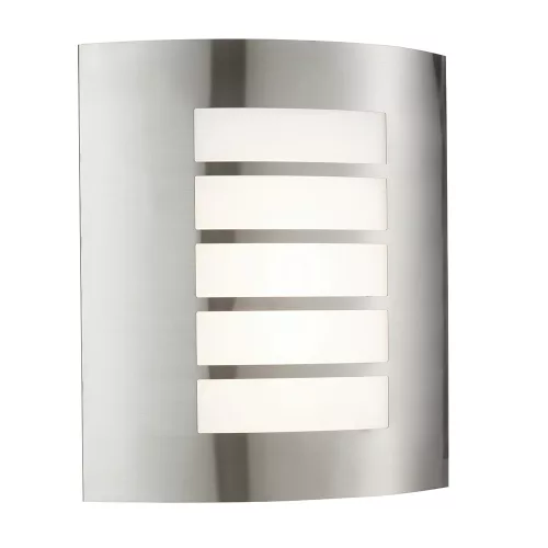ENDON 75930 BIANCO Modern Kültéri Fali Lámpa Opál, Szálcsiszolt Acél LED IP44