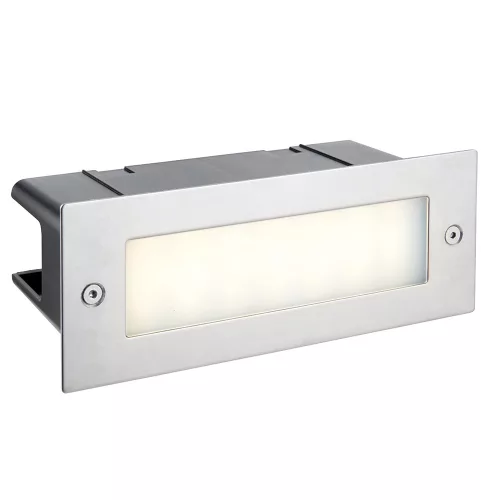 ENDON 78637 SEINA Kültéri Falba Építhető Lámpa Szálcsiszolt Acél LED IP44