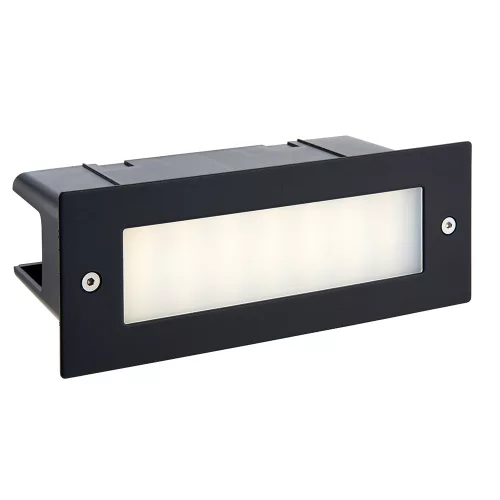 ENDON 78638 SEINA Kültéri Falba Építhető Lámpa Fekete LED IP44