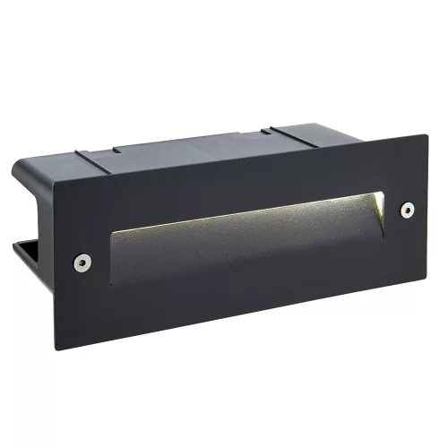 ENDON 78644 SEINA Kültéri Falba Építhető Lámpa Fekete LED IP44