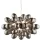 ENDON 80124 INFINITY Glamour Függesztett Lámpa Fekete Króm G9 IP20