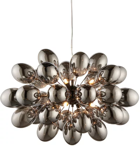 ENDON 80124 INFINITY Glamour Függesztett Lámpa Fekete Króm G9 IP20