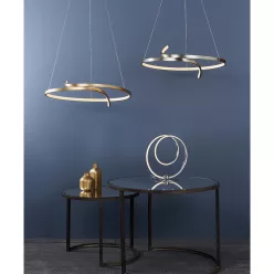   ENDON 90323 RAFE Modern Led Függesztett Lámpa Fehér, Arany LED IP20