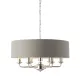 ENDON 94373 HIGHCLERE Ernyős Függesztett Lámpa Nickel-Nero, Faszén E14 IP20