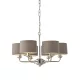 ENDON 94381 HIGHCLERE Modern Csillár Nickel-Nero, Faszén E14 IP20