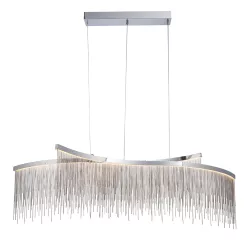   ENDON 97219 ORPHELIA Glamour Függesztett Lámpa Króm, Ezüst LED IP20
