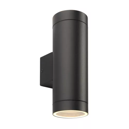 ENDON 98438 PALIN XL Modern Kültéri Fali Lámpa Átlátszó, Fekete Struktúra IP44