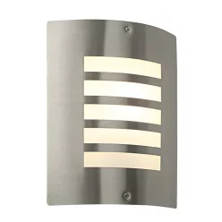   ENDON ST031F BIANCO Modern Kültéri Fali Lámpa Opál, Szálcsiszolt Acél E27 IP44