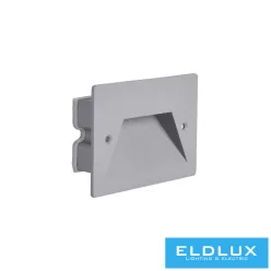   UNIVERSO Lábazati süllyesztett LED lámpa 3w 150lm CCT.kap IP65 Szürke 120x85x35mm
