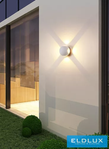 UNIVERSO fali lámpa LED 10w 1200lm 3000k IP65 ∅105×75mm fehér