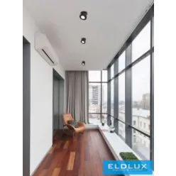   UNIVERSO Falon kívüli spotlámpa 7w 600lm 6500k 20° IP20 Fekete D85x100mm
