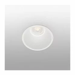 fürdőszobai beépíthető lámpa fehér színű vázzal és fém testtel beltéri használatra faro-02101401 - moretti.hu