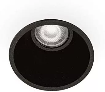 fürdőszobai beépíthető lámpa fekete színű vázzal és fém testtel beltéri használatra faro-02200502 - moretti.hu