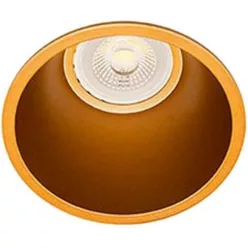 fürdőszobai beépíthető lámpa arany színű vázzal és fém testtel beltéri használatra faro-02200503 - moretti.hu