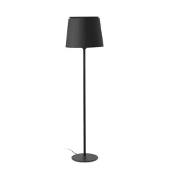 állólámpa fekete színű vázzal és fém testtel beltéri használatra faro-20307-86 - moretti.hu