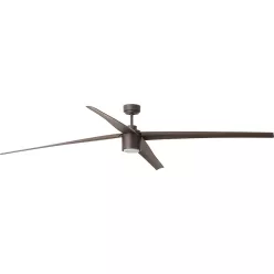 ventilátoros lámpa barna színű vázzal és fém testtel beltéri használatra faro-33495 - moretti.hu