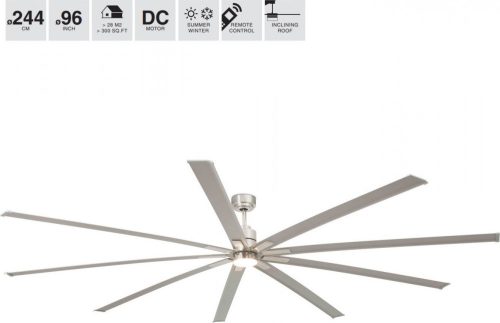 Fan Lamp Nickel MANHATTAN FARO 33496