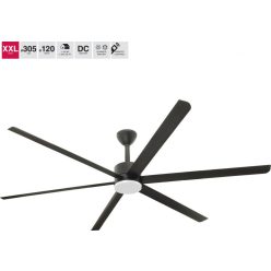 Fan Lamp Black KHIOS FARO 34250