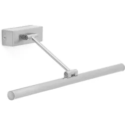 képmegvilágító lámpa nikkel színű vázzal és fém testtel beltéri használatra faro-61081 - moretti.hu