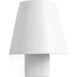 fali lámpa fehér színű vázzal és fém testtel beltéri használatra faro-62161 - moretti.hu