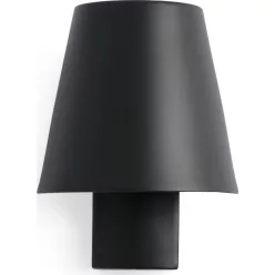fali lámpa fekete színű vázzal és fém testtel beltéri használatra faro-62162 - moretti.hu