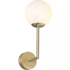 fürdőszobai fali lámpa arany színű vázzal és fém testtel beltéri használatra faro-63505 - moretti.hu