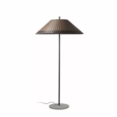 kültéri állólámpa barna színű vázzal és fém testtel kerti használatra faro-71569-08 - moretti.hu