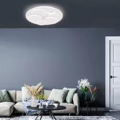   FISCHER&HONSEL 21162 DOTS Kerek Mennyezeti Lámpa Fehér LED IP20