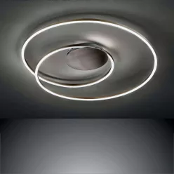   FISCHER & HONSEL 21279 HOLY Modern LED Mennyezeti Lámpa Nikkel LED IP20