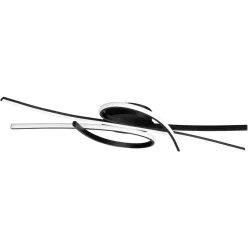   FISCHER & HONSEL 21523 BIBA Modern LED Mennyezeti Lámpa Fehér, Fekete LED IP20
