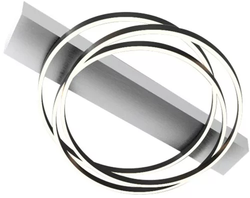 FISCHER & HONSEL 21538 KIKU Modern LED Mennyezeti Lámpa Fekete, Alumínium LED IP20